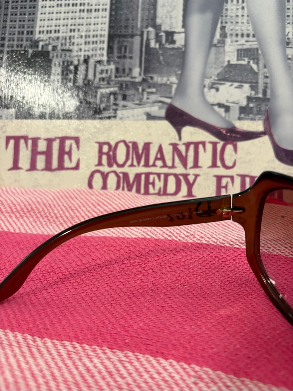 Dior Brown Gradient Oversized Women's Sunglasses with Gold Logo - Picture 5 of 7